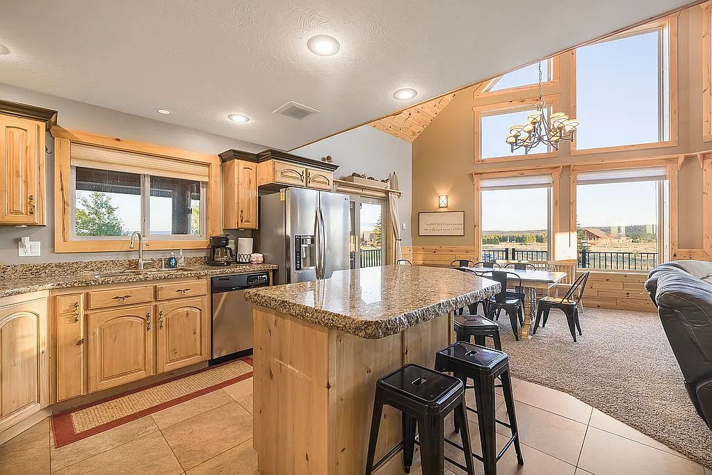Kitchen and dining area