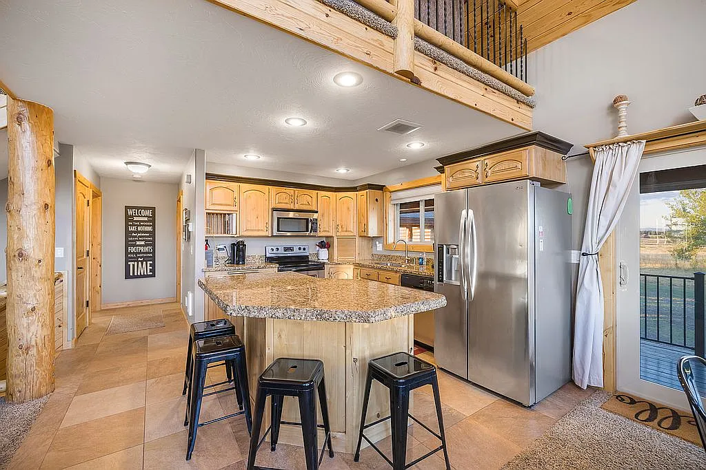 Kitchen and dining area